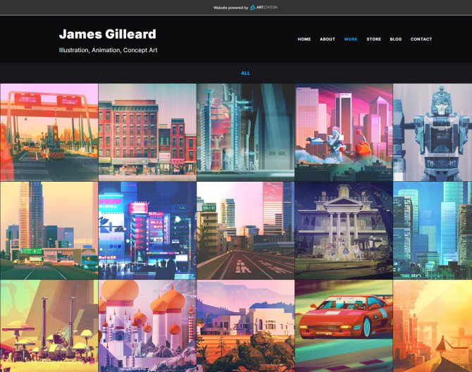 레트로 기하학 아트 - 제임스 길리어드