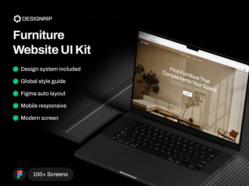 Furniture Website UI Kit(가구 웹사이트 UI 키트)