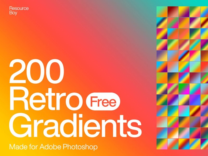 Retro Photoshop Gradients Collection