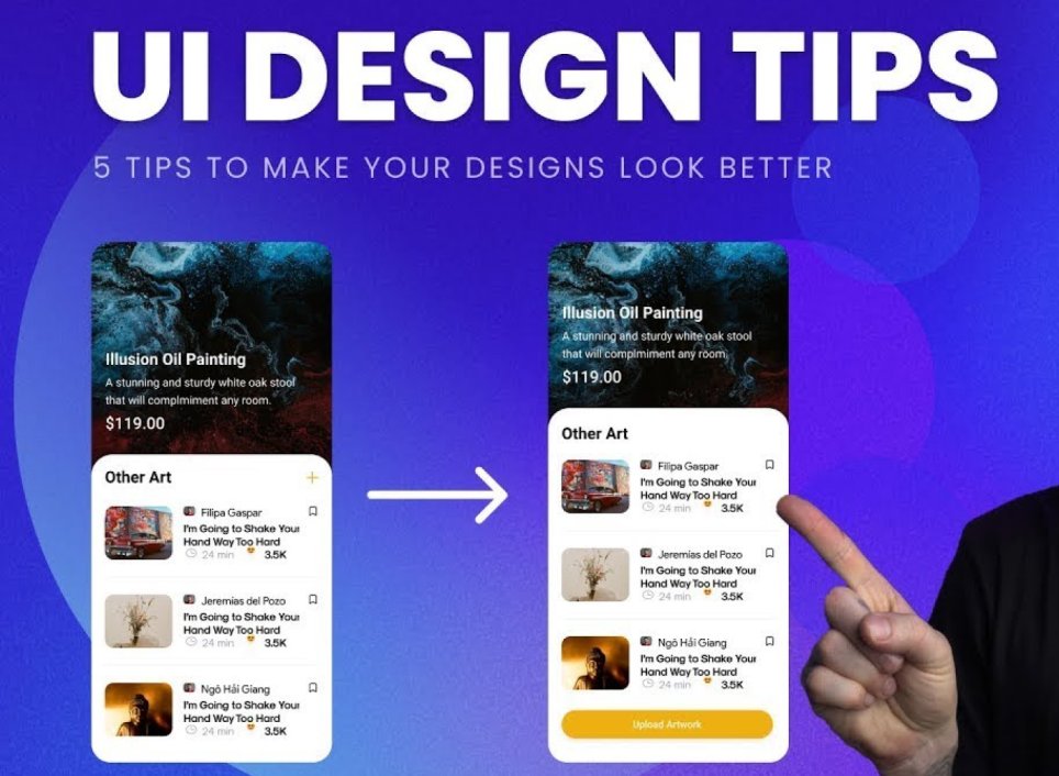 UI 디자인 실력 향상을 위한 5가지 핵심 팁