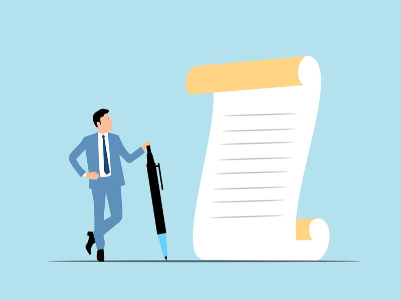 계약 및 협약(Contract Agreement) 일러스트