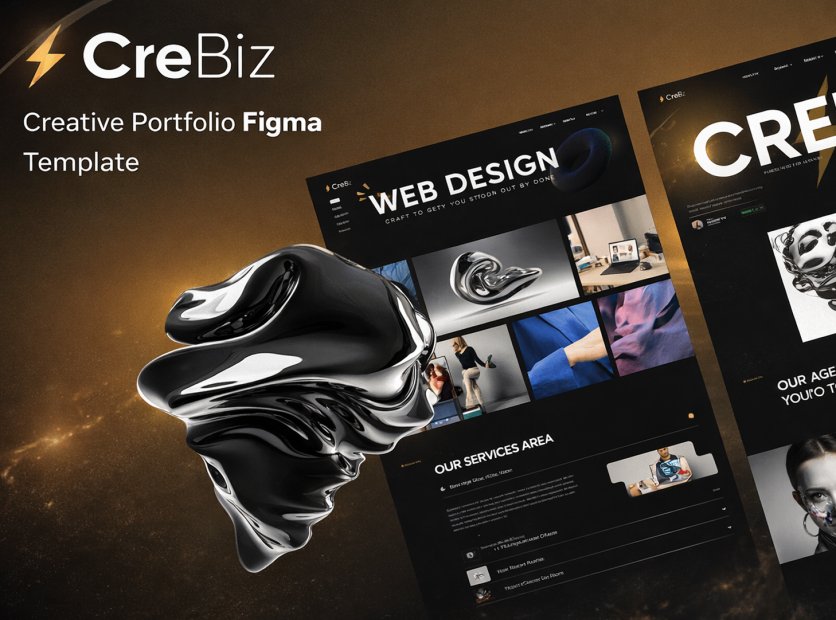 CreBiz – Creative Portfolio Figma Template
