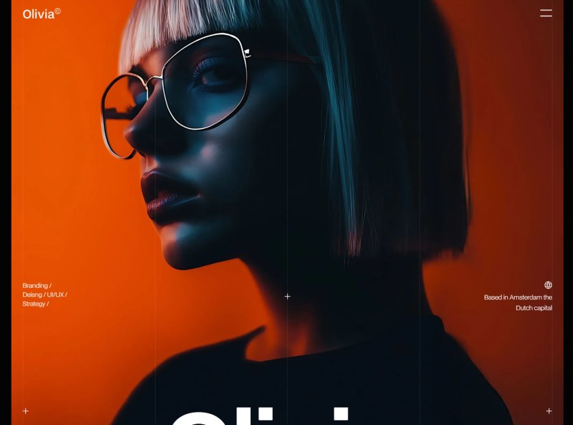 [Webflow] 미니멀하고 대담한 포트폴리오 Olivia12