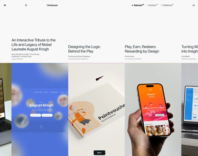 M.S. Christensen 인터랙티브 포트폴리오