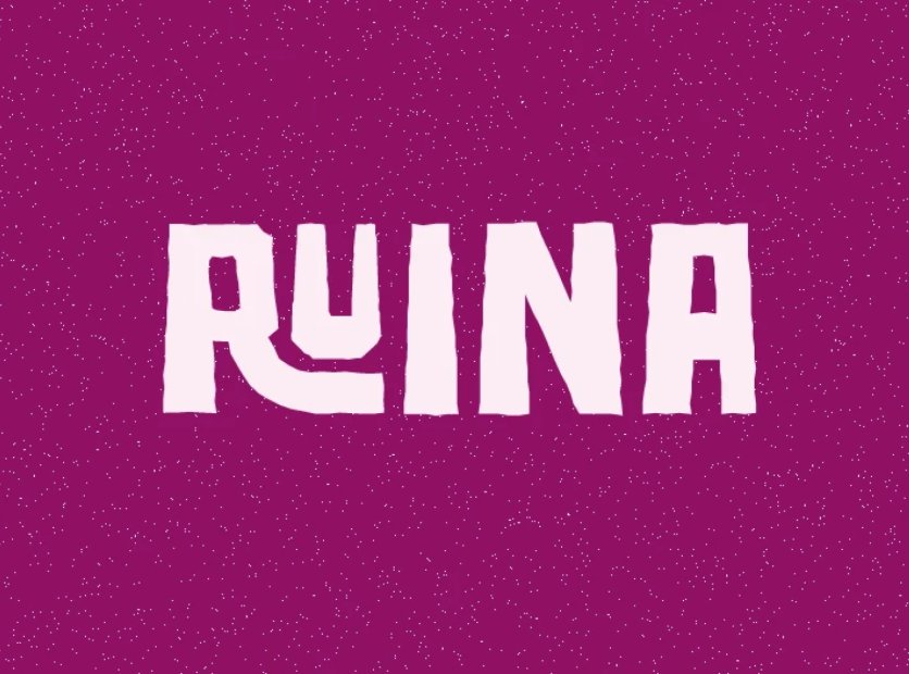 거친 폐허 느낌의 디스플레이 폰트, RUINA