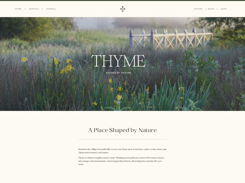 코츠월드의 고급 호텔 Thyme